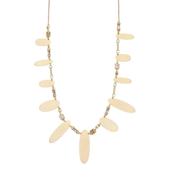 Kendra Scott Airella Adjustable‎ Choker Necklace in Gold New - Picture 1 of 9